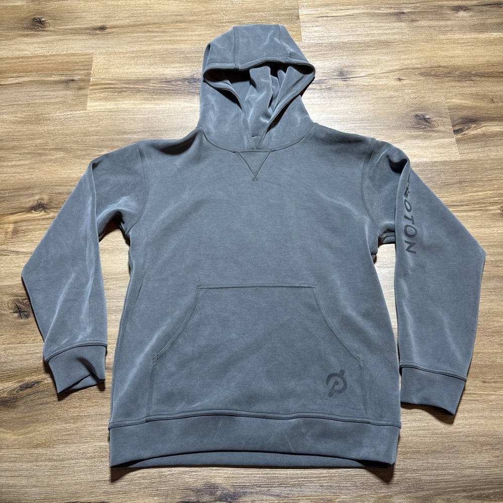 Lululemon All Yours Hoodie‎ Cotton Fleece Graphite Grey Size 8 Oversized Peloton
